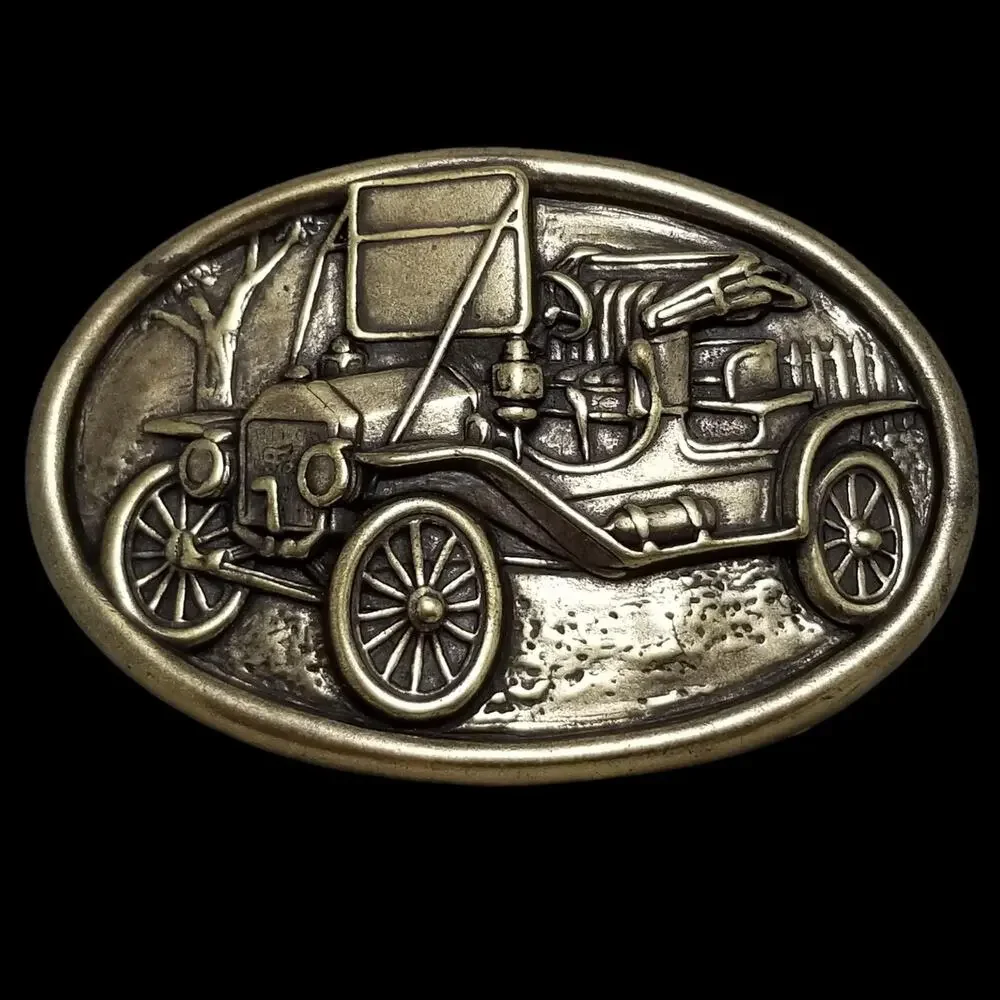 Vintage Belt Buckle Brass Avon Ford Model‎ T Car Automobile Ford Motor Company
